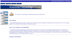 Desktop Screenshot of koinonia-fellowship.org